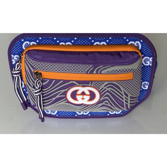 Gucci GG Logo Nylon Belt Bag Multicolor 752102 Size 100 (40) Italy NWT - Picture 3 of 13